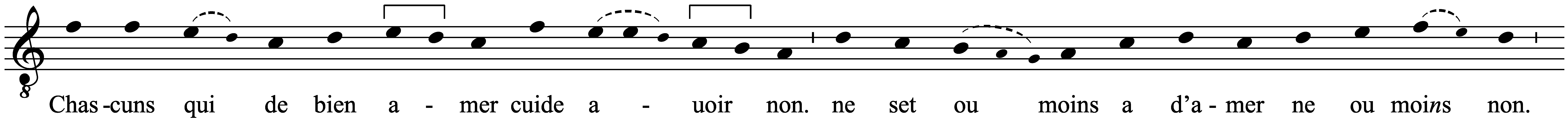 Work musical notation